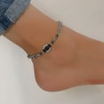 thumbnail image 2 of Kaash Customs Silver Plated Round Shape Adjustable CZ Anklet Bracelet Best Summer Jewelry for Women and Girls Perfect Gift for Her, 2 of 2