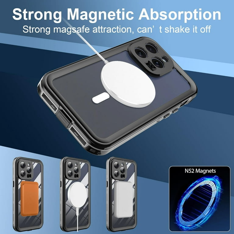 For iPhone 15 Pro Max/15 Plus MagSafe Magnetic Case Waterproof Shockproof  Cover