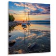 thumbnail image 2 of Designart "Serene Scenes of Lake Champlain II" Vermont Metal Wall Art, 2 of 5