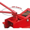 thumbnail image 3 of HPDAVV 1/2 Ton (1,000 lb) Capacity Hydraulic Roll-Under Transmission Service/Floor Jack, Red, 3 of 8
