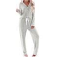 thumbnail image 2 of Gspmoly Hauts pour Femmes, Mode Maison Décontractée pour Femmes de Pâques Imprimée et Pantalon Ensemble de Pyjama à Manches Courtes avec Poches T-Shirts Surdimensionnés pour Femmes Articles en Liquidation, 2 of 4