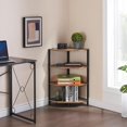thumbnail image 7 of VECELO 4-Tier Corner Shelf, Multipurpose Wood Storage Stand for Small Spaces, Bedroom, Living Room, Gray, 7 of 7