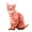 Brown, variant on 50cm Cute Simulation Three-dimension Cat Pillow Tiger Pattern Plush Doll Toy