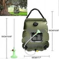 thumbnail image 2 of Bolsa de ducha solar. Bolsa de ducha de viaje para camping de 20 l, portátil, con agua caliente y energía solar., 2 of 5