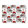 thumbnail image 4 of KLL Rabbit And Hedgehog Print Fleece Throw Blanket, Horizontal Fleece Bedding Cute Soft Blankets Comfy Fleece Flannel Plush Home Decor for Couch & Bed -50"x40", 4 of 9