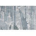 thumbnail image 2 of Feizy Atwell Transitional Abstract, Blue/Gray, 1'6" x 1'6" Swatch Easy Care Fade Resistant Stain Resistant Industrial Geometric Design Carpet for Living Dining Bed Room, 2 of 7