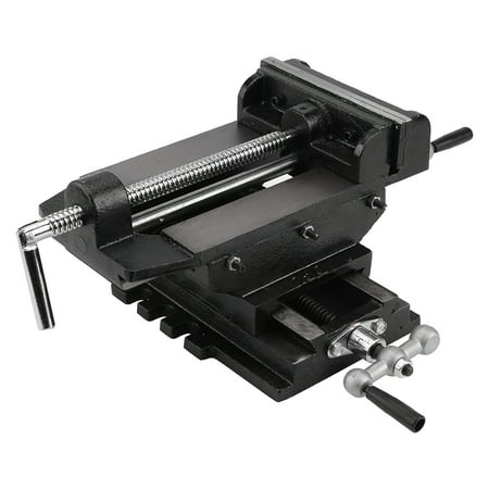 Precision Machine Vise - Ashata 6 inches Cross Slide Drill Press Vise Metal Milling Vice Holder Clamping Bench Mount, Machine Vise, Vise