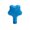 Blue, variant on Pool Fountain Attachment for Backyard Pools, Star-Shaped Return Accent with Threaded Connector for Patio Pool Areas