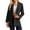 Black, variant on CharmCyan Women’s Open Front Casual Blazer Jacket with Lapel Collar and Long Sleeves for Office Business and Daily Wear Beige L