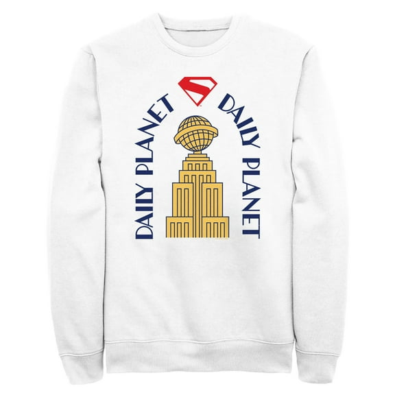 Mens Superman Daily Planet Building Sweatshirt