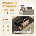 thumbnail image 5 of edx 4 Drawers Fabric Dresser for Bedroom, Drawer Organizer Storage Cabinet for Closet, Clothes, TV Stand, Oak, 5 of 9