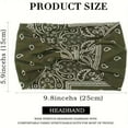 thumbnail image 6 of 2025 new women's wide headband, 4-piece bohemian style headband, sports headscarf, large sports elastic anti slip large headband, 6 of 10
