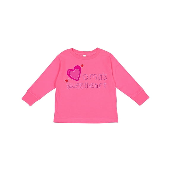 Inktastic Oma's Sweetheart Boys or Girls Long Sleeve Toddler T-Shirt