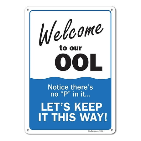 pool signs welcome to
