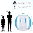 thumbnail image 2 of Pelota inflable de sumo Bumper Balls Theefun, 36 pulgadas, paquete de 2 unidades para niños, 2 of 7
