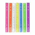 thumbnail image 1 of ZTTD Color Transparent Ruler Plastic Rulers - Ruler 12 inch, Ruler for Office, Ruler with Centimeters, Millimeter and Inches, Clear Rulers, 6 Pack Rulers, Color Random, 1 of 8