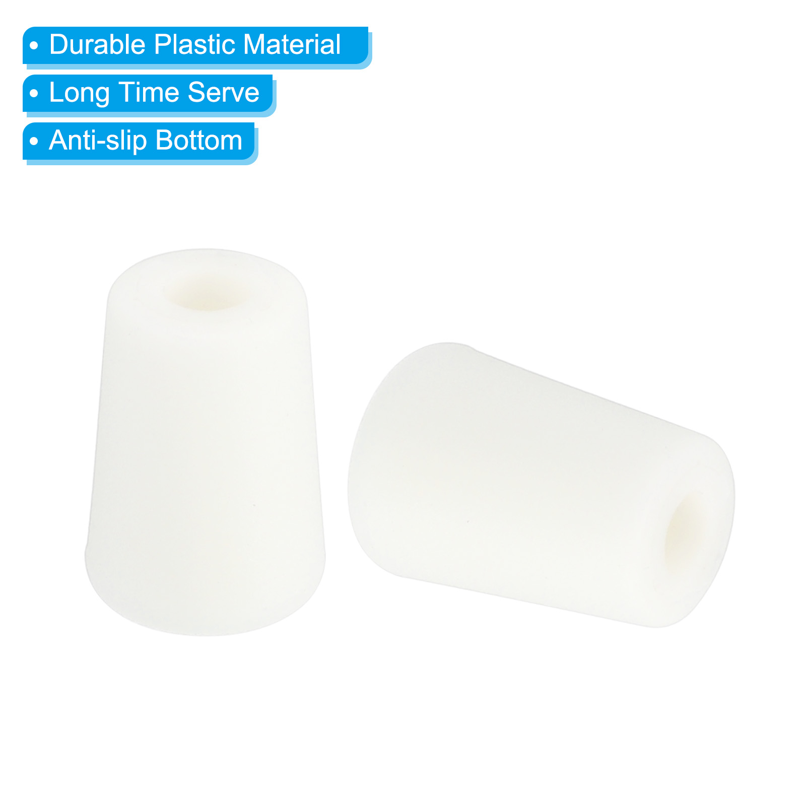 Unique Bargains Kitchen Sink Rack Feet Protective Replacement Bumpers White