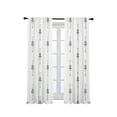 thumbnail image 3 of 3S Brother's Home Décor Curtains BOHO Design Set of 2 Panels Velvet Look Hanging Back Tap and Rod Pocket Décor Nursery Room Bedroom Kitchen Window - Made in Turkey 35White (52"Wx84"L), 3 of 6
