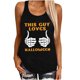 thumbnail image 1 of Camiseta sin mangas de Halloween para mujer, camiseta sin mangas con estampado gráfico divertido de playa de verano para adultos, blusa Fridja  gh490, 1 of 9