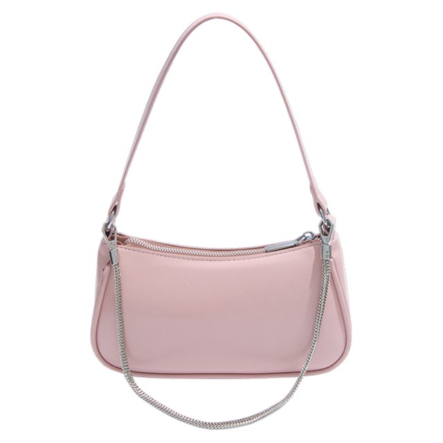 Bolso Hombro Cruzado para Mujer Cierre PU Cuero Correa Ajustable Color Sólido Embrague El