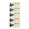 thumbnail image 1 of Miangastore 5pcs Caution Reading Instruction Decal Safety Warning Sign Sticker Warning Decal, 1 of 9