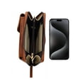 thumbnail image 5 of Small Crossbody Bags for Women, Removable Rfid Blocking Card Holder for Samsung Galaxy S24/S24+/S24 Plus/S24 Ultra 5.5/6.9/7.2 Inch, Mini Cell Phone Purse,  Brown, 5 of 8