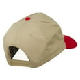 thumbnail image 4 of NASA Patched Two Tone Cotton Twill Cap - Red Khaki OSFM, 4 of 5