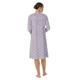 thumbnail image 4 of Aria Women's Knit Velour Long Sleeve Ballet Nightgown, Sizes S to 5X, 4 of 5
