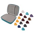 thumbnail image 2 of Guitar Pick Holder Case, Waterproof Guitar Pick Bag Set Large Space Scratch Resistant  For Storage Blue With Strap, 2 of 8
