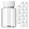 thumbnail image 3 of 12 botellas de viaje con tapa, vacías, de plástico, pequeñas, para medicamentos (50 ml), 3 of 6