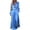 Blue, variant on Women's Satin 2 Piece Suit, V Neck Long Sleeve Blouse with 3D Floral Shoulder Detail and Wide Leg Pants, Elegant Formal Matching Set for Wedding Guest Outfit and Business Attire-Gray