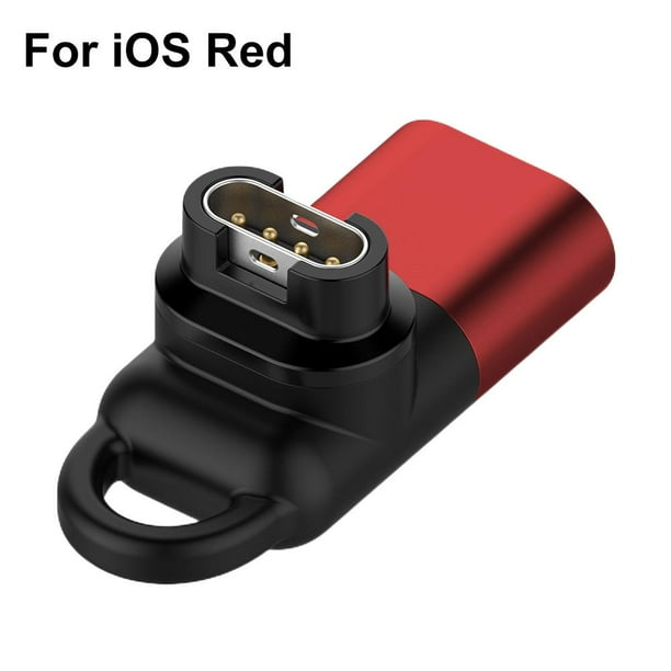 Reloj Adaptador de carga para Garmin Forerunner 265 265S 965 2023 (Rojo para iOS)