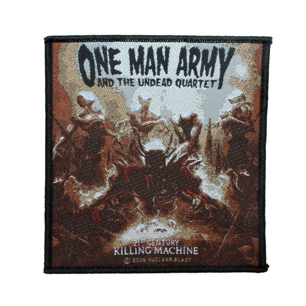 One Man Army Undead Quartet 21st Century Patch Metal Band Woven Sew On Applique Walmart Com