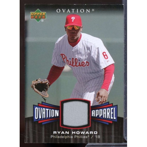 Collectible Ryan Howard Jsy Card 2006 Upper Deck Ovation Apparel #RH
