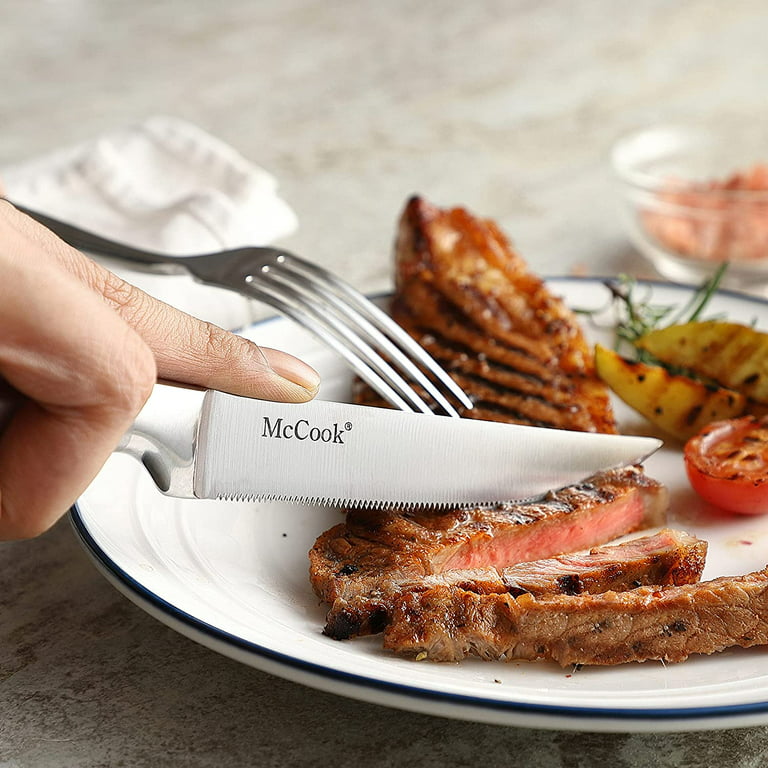 Dishwasher Safe Steak Knife Set Of 6 Premium Kitchen Table Knife