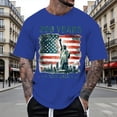 thumbnail image 2 of 250Th Anniversary Usa Commemorative T Shirt Anniversary Celebration Soft Casual Mens Graphic Tees Blue L, 2 of 5