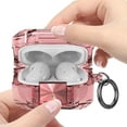 thumbnail image 4 of Dteck Clear Case with Lock for Samsung Galaxy Buds FE (2023)/Buds 2 Pro (2022)/Buds  2 (2021)/Buds Pro (2021)/Buds Live (2020) Case Cover with Keychain,Pink, 4 of 6