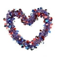 thumbnail image 6 of Nmdmisc 6.56 Ft Patriotic Tinsel Garland 4th of July Decorations Red White Blue Garland for Independence Day Memorial Day Tree Home Party Indoor Outdoor Decoration, 6 of 9