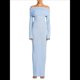 thumbnail image 1 of Vestido Tipo Suéter Ajustado con Hombros Descubiertos para Mujer, Vestido Formal de Larga, Elegante, para Fiesta en Club o Discoteca. Azul L, 1 of 8