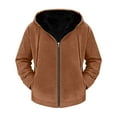 thumbnail image 6 of DPTALR George Men's Retro Solid Color Hooded Zip-Up Casual Jacket,Gold,Big and Tall Man XXS, 6 of 6