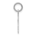 thumbnail image 5 of Auriga Fine Jewelry 14K White Gold Plain .009 Depth Charm for Women (L-18 mm, W-10 mm), 5 of 7