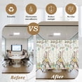 thumbnail image 5 of Beige Easter Bunny Window Privacy Film, Spring Easter Eggs Floral Wooden Static Cling UV Sun Blocking Heat Control Window Tint Day and Night, Non-Adhesive One Way Windows Privacy Cover 23.6''x59'', 5 of 7