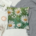 thumbnail image 2 of Creowell  Spring Pillow Cover Watercolor Daisy Hello Spring Decorations Farmhouse Seasonal Pillow Case Decor for Sofa Couch，Multi-Size, 2 of 5
