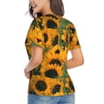 thumbnail image 2 of Goofa Sunflowers 7 Pattern Women's Slim-Fit Short-Sleeve V-Neck T-Shirt,Classic-Fit Short-Sleeve V-Neck T-Shirt-3X-Large, 2 of 5