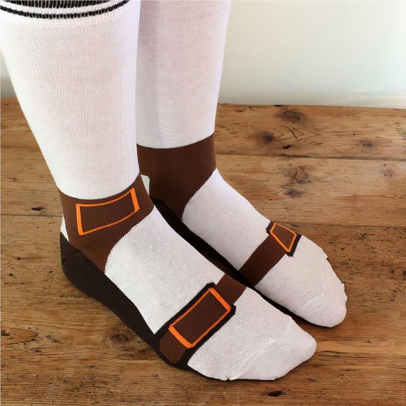 Cotton Sandal Socks Soft and Comfortable Slipper Socks Non-Pilling Socks Slipper Socks Innovative Design Socks Personalized and Novel Socks Fantastic Gift for Men and Women
