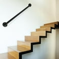 thumbnail image 3 of 3Ft Wall-Mounted Handrail Stairs Metal Railing Indoor Outdoor Wall Balustrade, 3 of 13