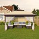 thumbnail image 1 of QinaQin Gazebo plegable de 3 x 3 m con doble techo y mosquitero, incluye 4 sacos de arena y bolsa de transporte, altura ajustable para jardín o eventos, 1 of 7