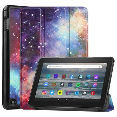 Case for Kindle Fire 7 Tablet 12th Generation, 2022 Release,Fire 7 Tablet Case for Kids,Premium Protective Light Weight Folio Stand Cover with Auto Wake/Sleep for Amazon fire 7" Tablet,Sunset