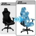 thumbnail image 5 of Xoenoiee Turtle Starfish Print Gaming Chair Covers Slipcovers, Office Chair Covers with Armrest Covers, 4Pc/Set Durable Stretchable Elastic Computer Chair Cover for Anti Cat Scratch, 5 of 7