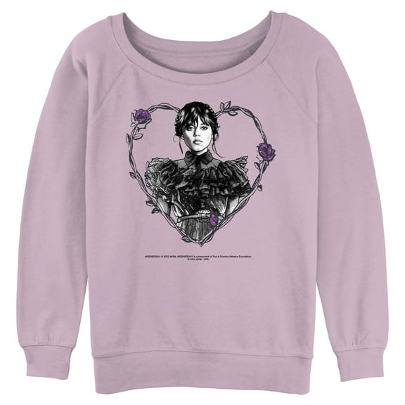 Juniors Wednesday Black Sheep Portrait Sweatshirt